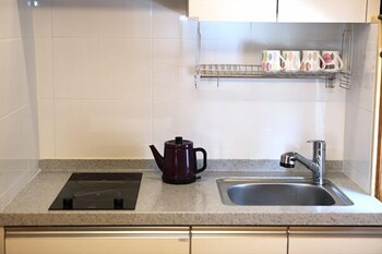 Muju Moon River Pension In-Room Kitchenette