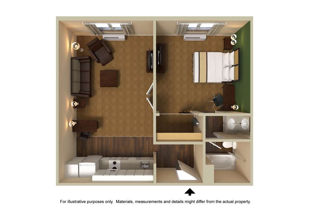 Extended Stay America Las Vegas Valley View Guest Room