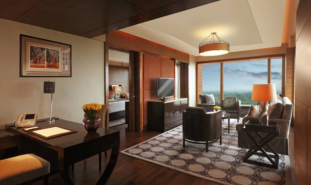 The Leela Ambience Gurgaon Hotel & Residences Executive Suite Living Room