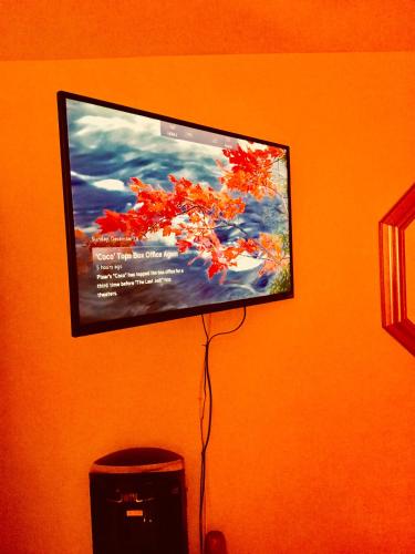 Red Orange Yellow Guest Room 