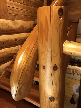 Mori No Log Hotel Kamloops Staircase