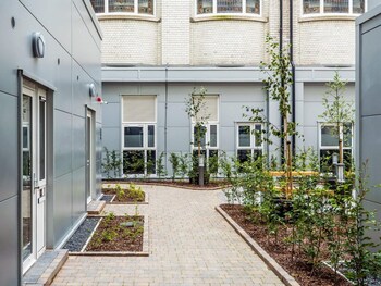 John Bell House Campus Accommodation Courtyard