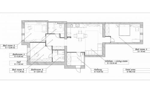 Apartment On Meridiannaya Ulitsa 6 