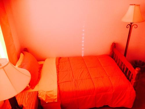 Red Orange Yellow Guest Room 