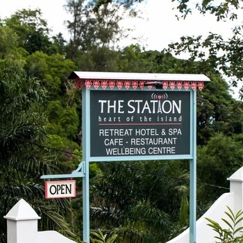 The Station Seychelles Hotel Entrance