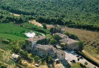House With In Murlo With Private Pool Furnished Terrace Aerial View