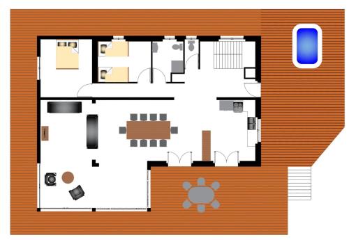 New Chalet Bech'na With Xl Outdoor Jacuzzi 