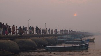 Divine Kumbh Camp View from Hotel
